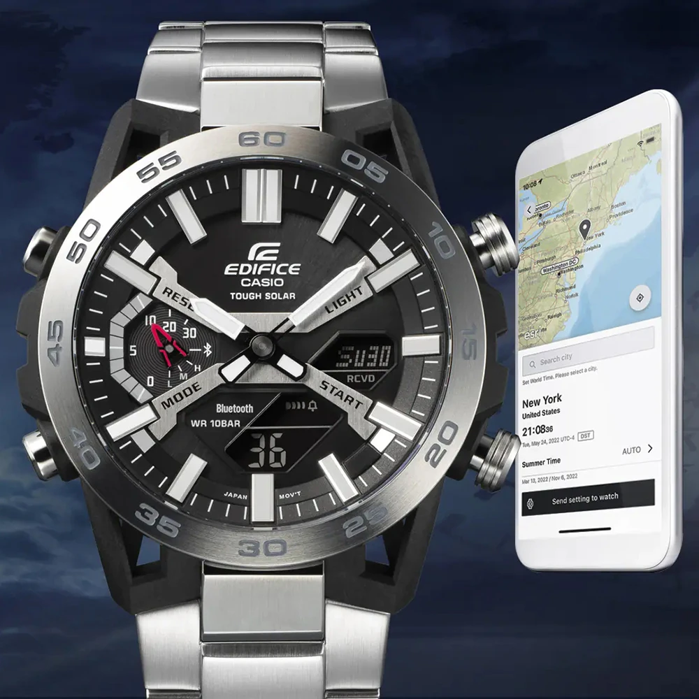 Casio Edifice Bluetooth ECB-2000DC-1AEF Sospensione Watch 5 Casio Edifice Bluetooth ECB-2000DC-1AEF Sospensione Watch - Image 5
